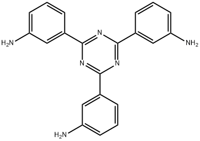 3,3',3''-(1,3,5-三嗪-2,4,6-三基)三苯胺 结构式