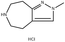 2-甲基-2,4,5,6,7,8-六氢吡唑并[3,4-D]氮杂盐酸盐 结构式