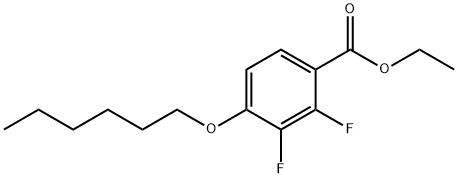 2,3-二氟-4-(己氧基)苯甲酸乙酯 结构式