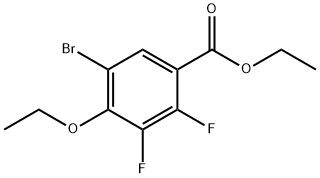 5-溴-4-乙氧基-2,3-二氟苯甲酸乙酯 结构式