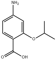 4-氨基-2-(丙-2-基氧基)苯甲酸 结构式