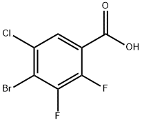 4-溴-5-氯-2,3-二氟苯甲酸 结构式