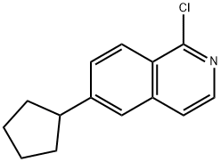 1-氯-6-环戊基异喹啉 结构式