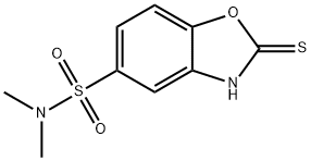 N,N-二甲基-2-硫烷基-1,3-苯并噁唑-5-磺酰胺 结构式