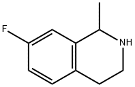 7-氟-1-甲基-1,2,3,4-四氢异喹啉 结构式