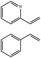 聚(2-乙烯吡啶-CO-苯乙烯) 结构式