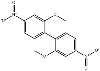 2,2'-二甲氧基-4,4'-二硝基联苯 结构式