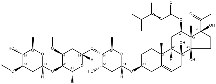Otophylloside F 结构式
