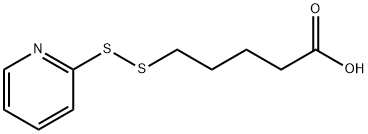 5-(吡啶-2-基二硫烷基)戊酸 结构式