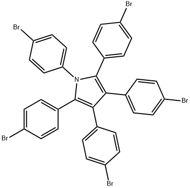 1,2,3,4,5-PENTAKIS(4-BROMOPHENYL)-1H-PYRROLE 结构式