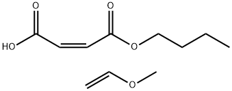 2-马来酸单丁酯与甲基乙烯基醚的聚合物 结构式