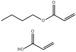 2-丙烯酸与2-丙烯酸丁酯的聚合物 结构式
