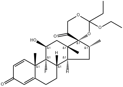 Dexamethasone 17α,21-Ethylorthopropionate 结构式