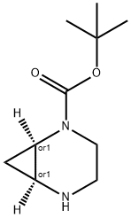 2,5-DIAZABICYCLO[4.1.0]HEPTANE-2-CARBOXYLIC ACID, 1,1-DIMETHYLETHYL ESTER, (1R,6S)-REL- 结构式