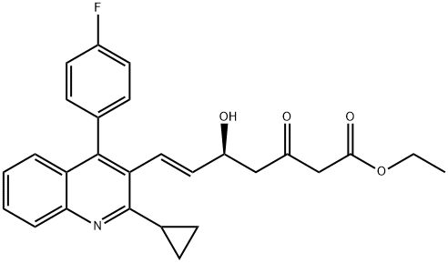 Dehydropitavastatin ethyl ester 结构式