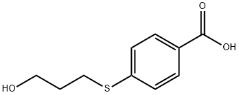 4-[(3-羟丙基)硫烷基]苯甲酸 结构式