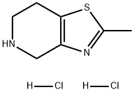 2-甲基-4,5,6,7-四氢噻唑[4,5-C]吡啶二盐酸盐 结构式