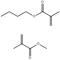 2-甲基-2-丙烯酸丁酯与2-甲基-2-丙烯酸甲酯的聚合物 结构式