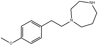 1-[2-(4-甲氧基苯基)乙基]-1,4-二氮杂 结构式