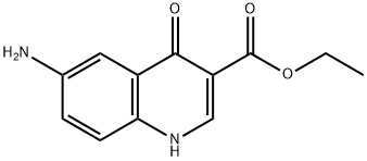 3-Quinolinecarboxylic acid, 6-amino-1,4-dihydro-4-oxo-, ethyl ester 结构式