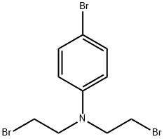 4-Bromo-N,N-bis(2-bromoethyl)benzenamine 结构式