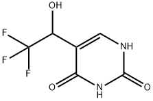 2,4(1H,3H)-Pyrimidinedione, 5-(2,2,2-trifluoro-1-hydroxyethyl)- 结构式