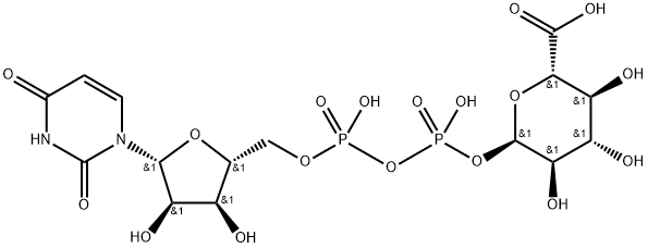 UDP葡萄糖醛酸 结构式