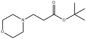 4-Morpholinepropanoic acid, 1,1-dimethylethyl ester 结构式