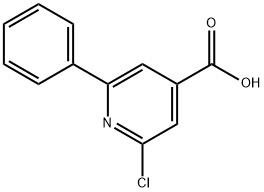 2-氯-6-苯基吡啶-4-羧酸 结构式