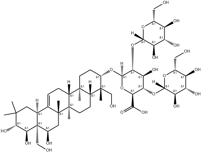 七叶树皂苷B 结构式