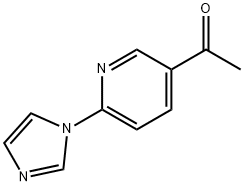 Ethanone, 1-[6-(1H-imidazol-1-yl)-3-pyridinyl]- 结构式