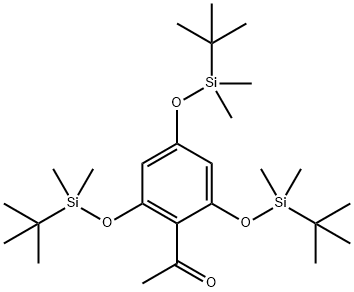 Ethanone, 1-[2,4,6-tris[[(1,1-dimethylethyl)dimethylsilyl]oxy]phenyl]- 结构式