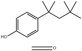 甲醛与4-(1,1,3,3-四甲基丁基)苯酚的聚合物 结构式