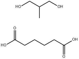 己二酸与2-甲基-1,3-丙二醇的聚合物 结构式