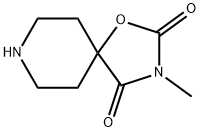 3-甲基-1-氧杂-3,8-二氮杂螺[4.5]癸烷-2,4-二酮 结构式