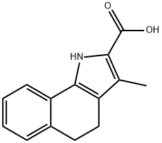 1H-Benz[g]indole-2-carboxylic acid, 4,5-dihydro-3-methyl- 结构式