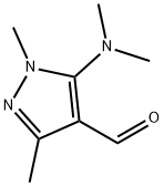 5-(二甲氨基)-1,3-二甲基-1H-吡唑-4-甲醛 结构式