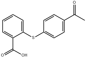 Benzoic acid, 2-[(4-acetylphenyl)thio]- 结构式