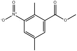 2,5-二甲基-3-硝基苯甲酸甲酯 结构式