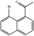 1-(8-溴-1-萘基)乙酮 结构式