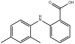 Benzoic acid, 2-[(2,4-dimethylphenyl)amino]- 结构式