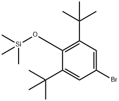 Benzene, 5-bromo-1,3-bis(1,1-dimethylethyl)-2-[(trimethylsilyl)oxy]- 结构式
