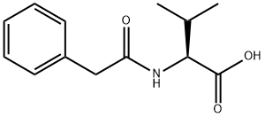 3-甲基-2-(2-苯基乙酰胺基)丁酸 结构式