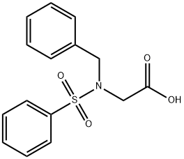 Glycine, N-(phenylmethyl)-N-(phenylsulfonyl)- 结构式