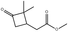 2-(2,2-二甲基-3-氧代环丁基)乙酸甲酯 结构式