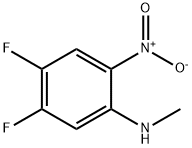 4,5-二氟-N-甲基-2-硝基苯胺 结构式