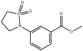 3-(1,1-二氧化-2-异噻唑烷基)苯甲酸甲酯 结构式