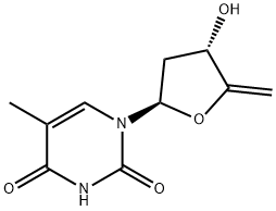4',5'-Didehydro-5'-deoxythymidine 结构式