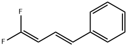 Benzene, [(1E)-4,4-difluoro-1,3-butadien-1-yl]- 结构式