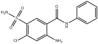2-AMINO-4-CHLORO-N-PHENYL-5-SULFAMOYLBENZAMIDE 结构式